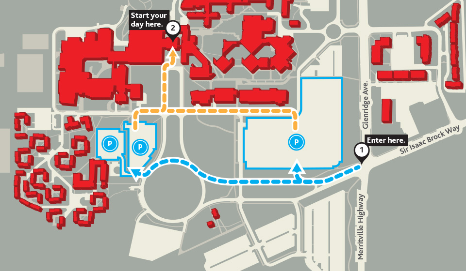 brock university campus map Join Us For Fall Preview Day At Brock University Discover Brock