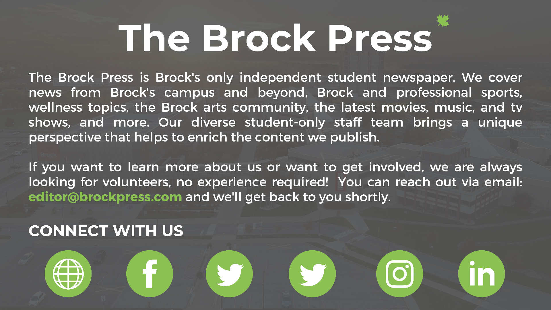 All about The Brock Press