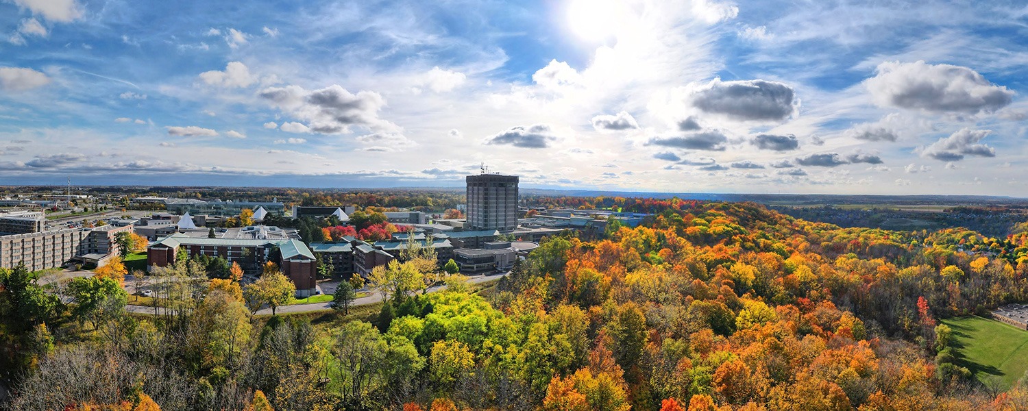 The Brock University campus in Fall